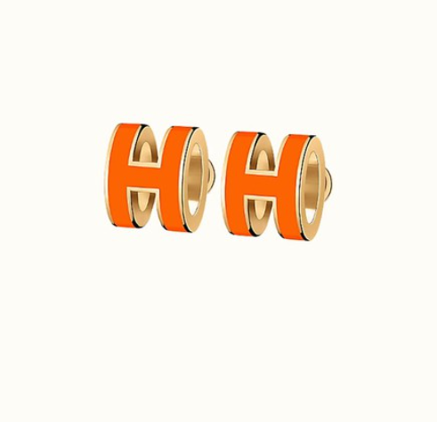 ˇTrend JewelryˇMINI POP H EARRINGS ORANGE