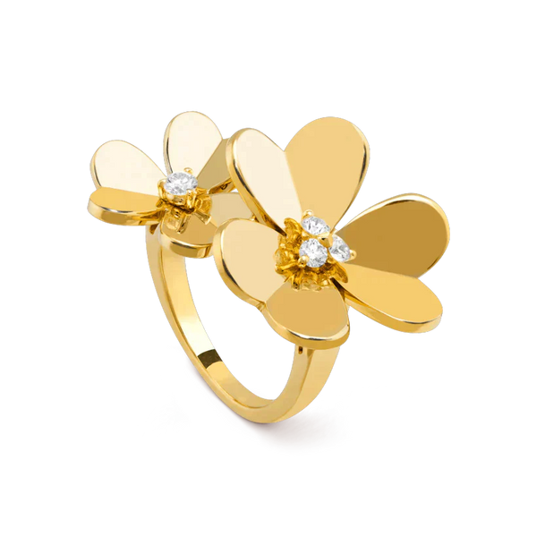 ˇTrend JewelryˇCLOVER COMOS GOLD DIAMOND RING