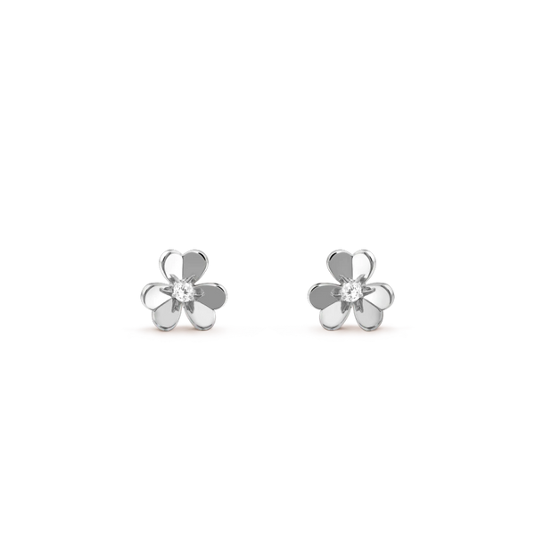 ˇTrend JewelryˇFRIVOLE MINI SILVER FLOWER EARRINGS