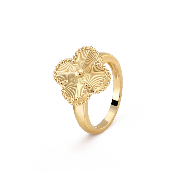ˇTrend JewelryˇCLOVER GOLD RING