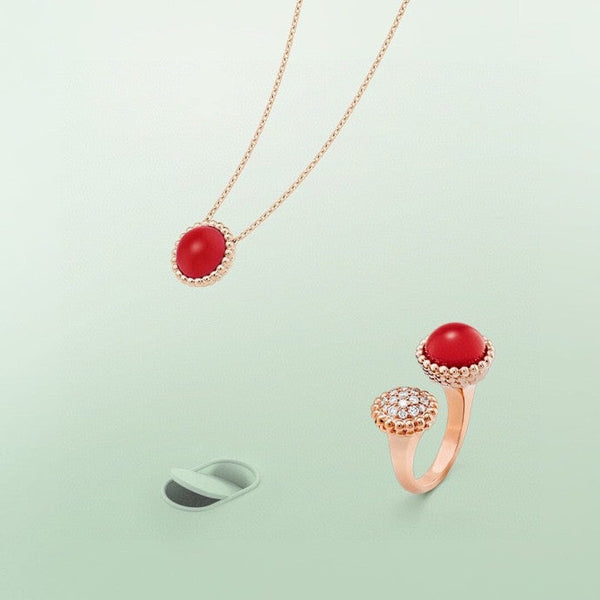 ˇTrend JewelryˇPERLEE COULEURS DIAMOND ROSE GOLD BETWEEN THE FINGER RING