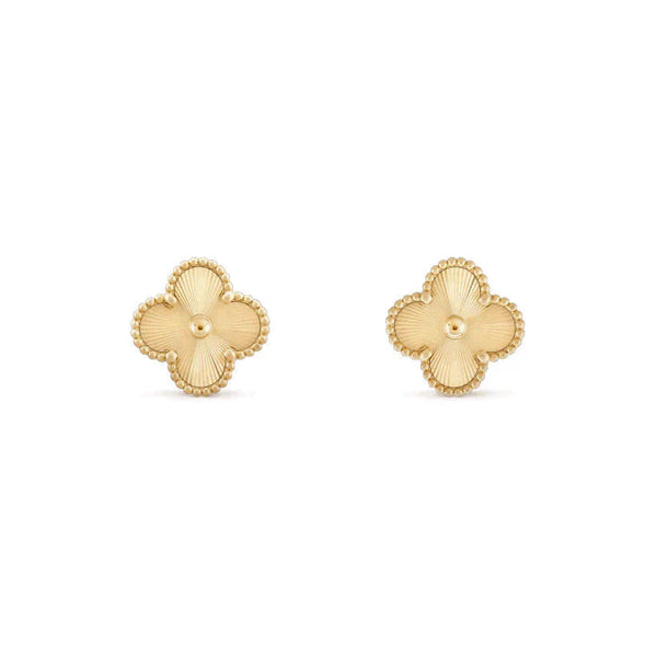 ˇTrend JewelryˇCLOVER MEDIUM 1 MOTIFS LASER EARRINGS