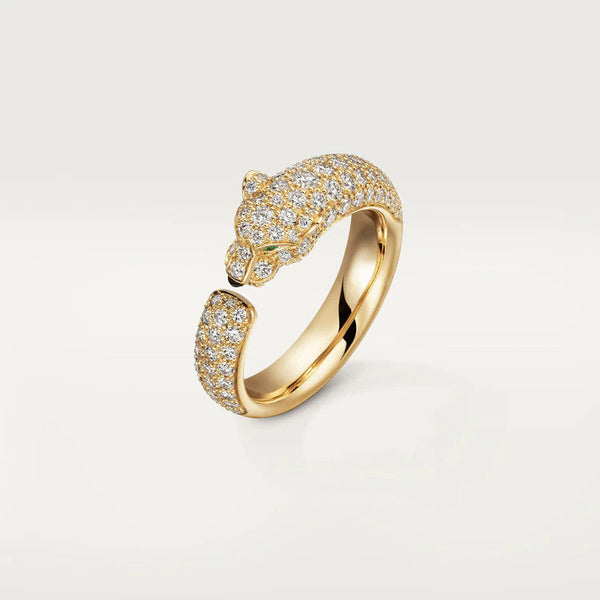 ˇTrend JewelryˇPANTHERE ROSE GOLD DIAMOND RING