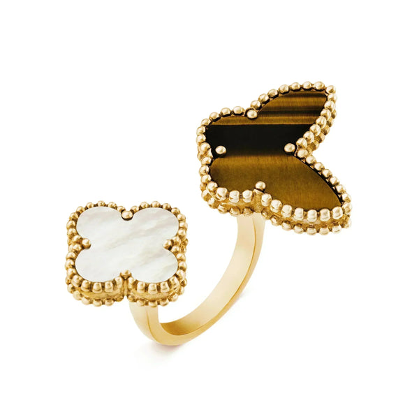 ˇTrend JewelryˇLUCKY BETWEEN THE FINGER RING